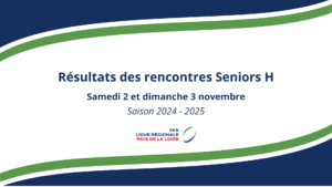 Résultats des rencontres (Seniors H)